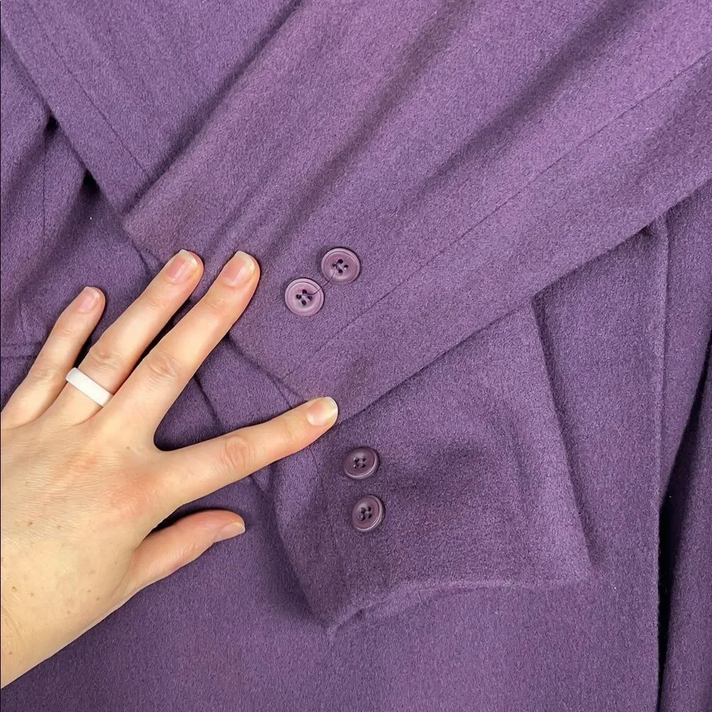Vintage Rafael Purple Wool Blazer
